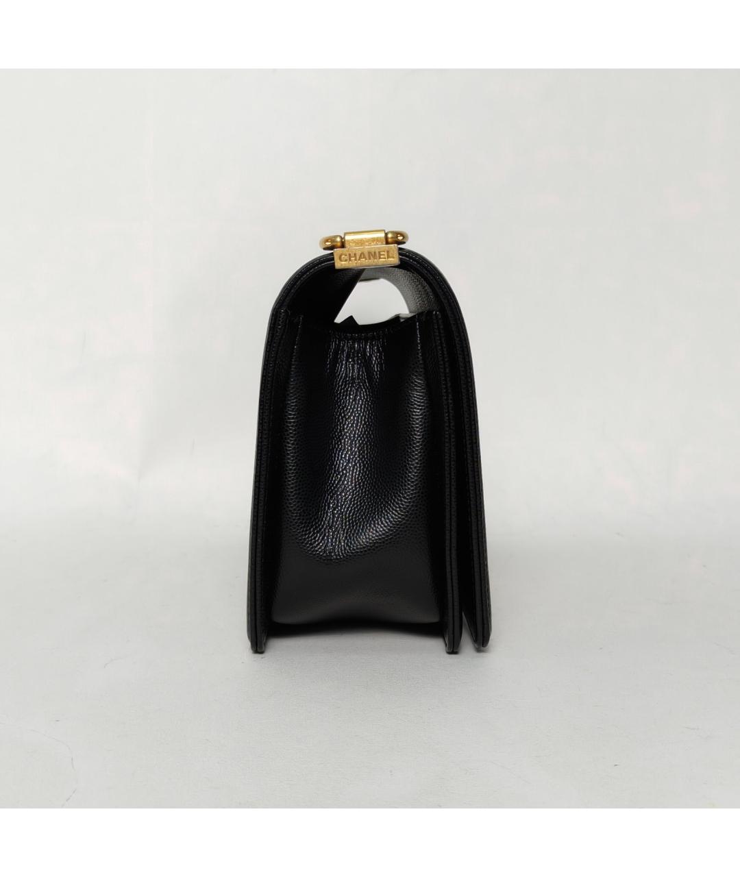 CHANEL Черная кожаная сумка через плечо, фото 3