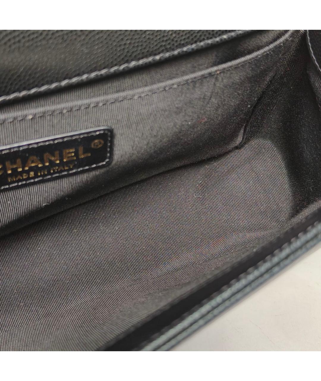 CHANEL Черная кожаная сумка через плечо, фото 8