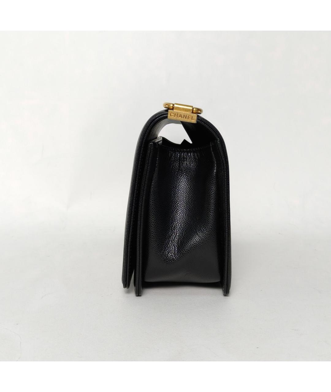 CHANEL Черная кожаная сумка через плечо, фото 5