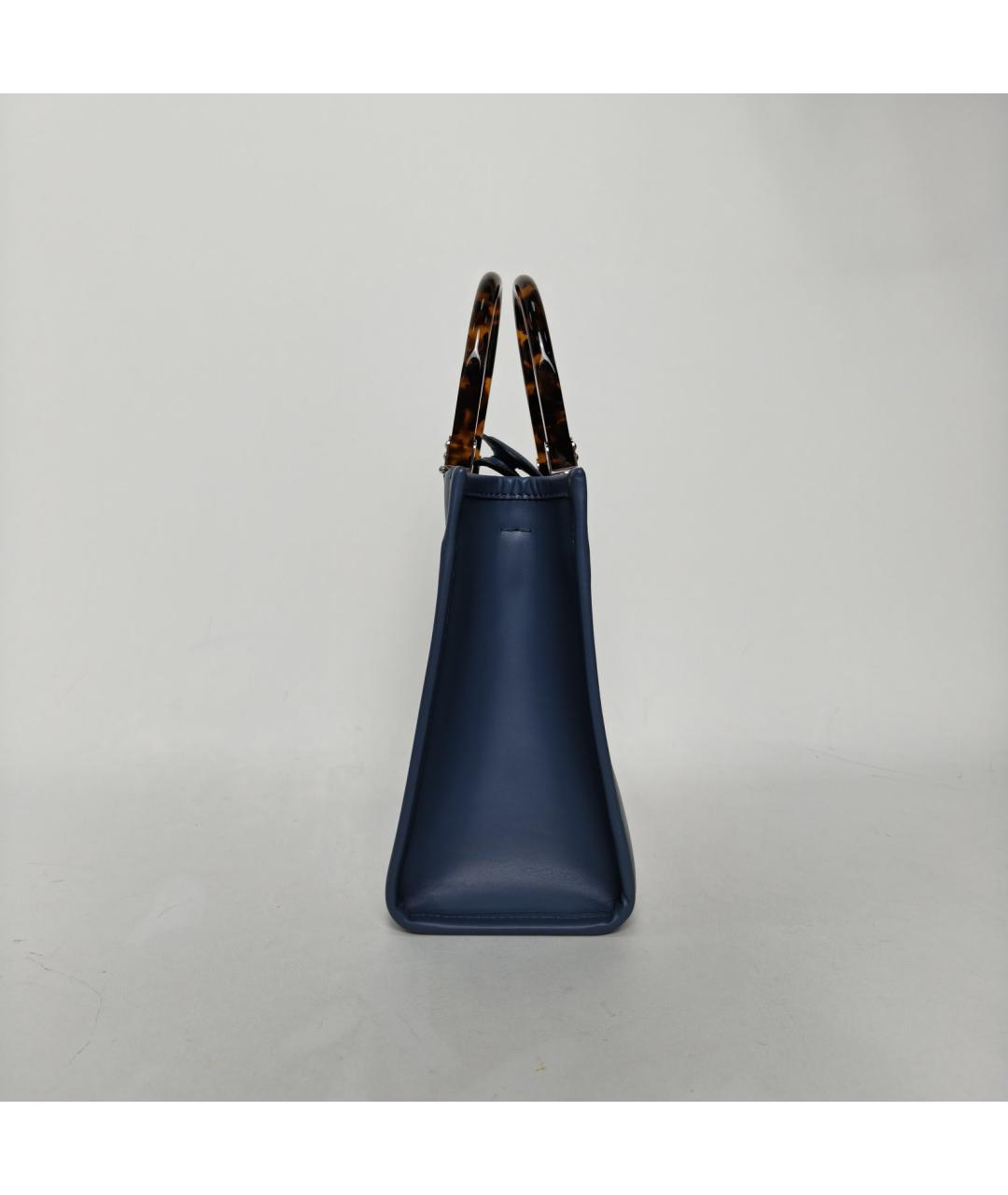 FENDI Синяя кожаная сумка через плечо, фото 3