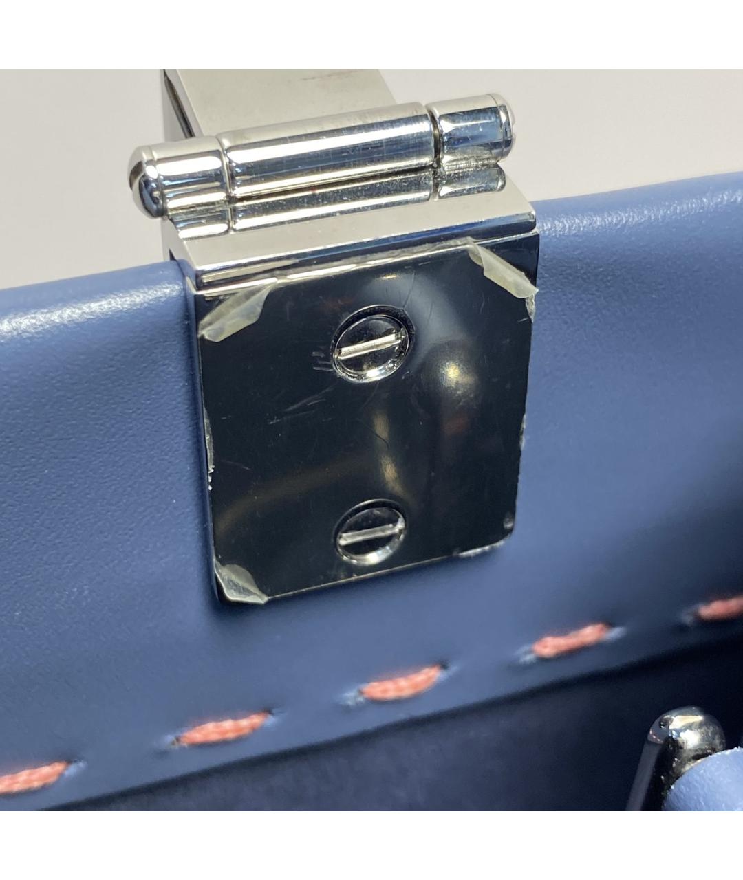 FENDI Синяя кожаная сумка через плечо, фото 9