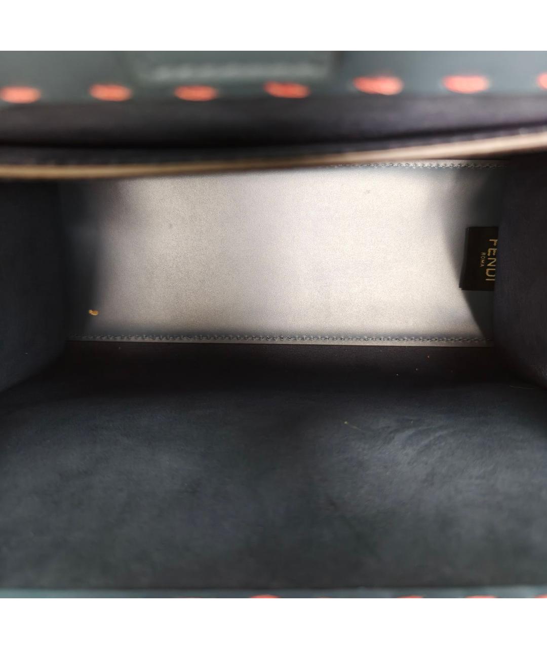 FENDI Синяя кожаная сумка через плечо, фото 7