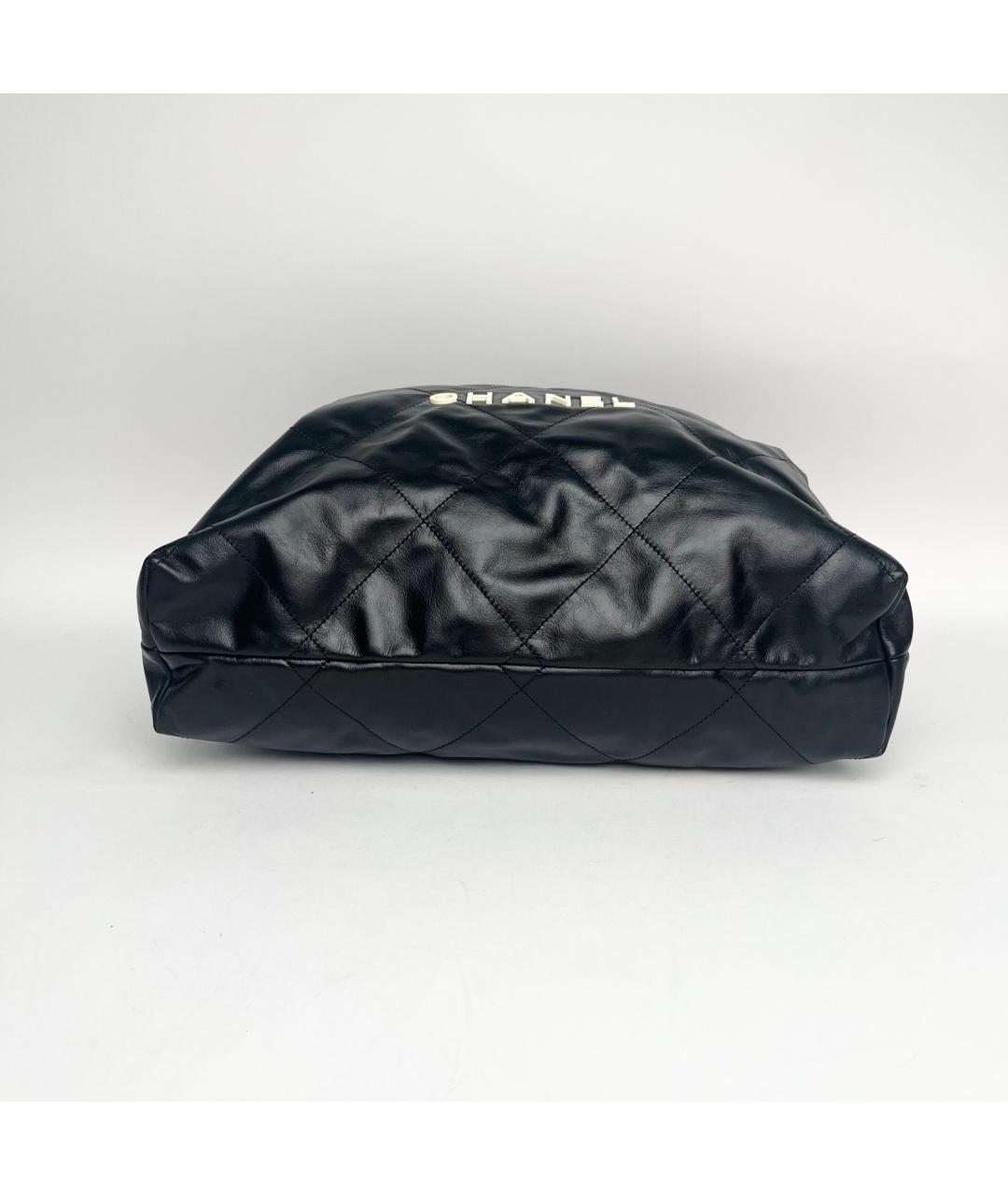 CHANEL Черная кожаная сумка через плечо, фото 6