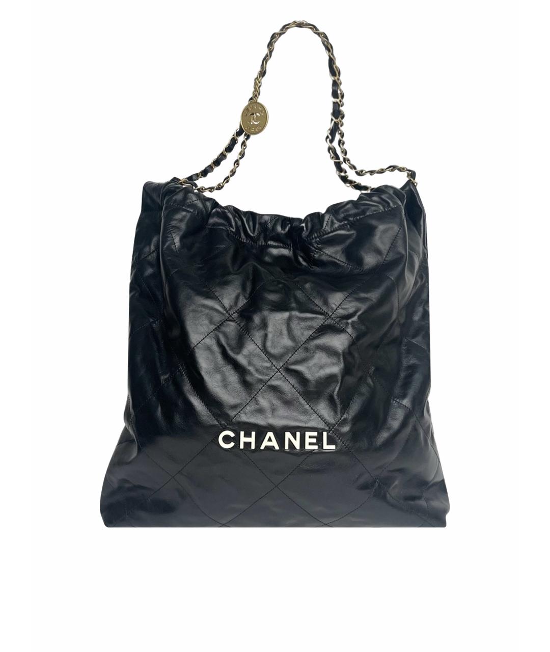 CHANEL Черная кожаная сумка через плечо, фото 1