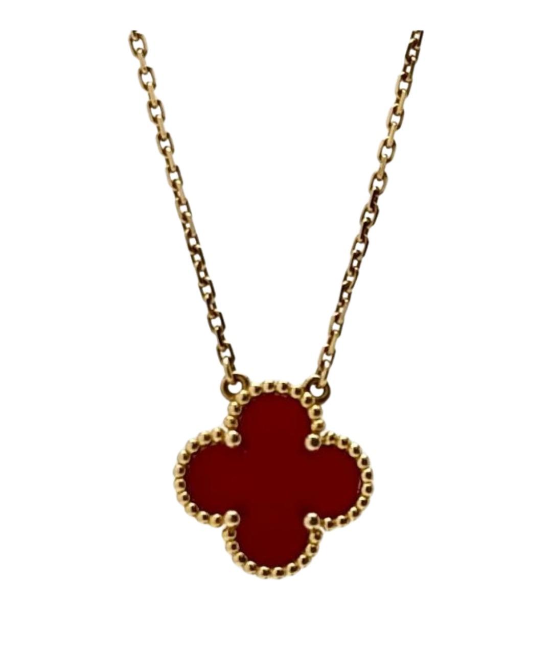 VAN CLEEF & ARPELS Красная подвеска из розового золота, фото 1