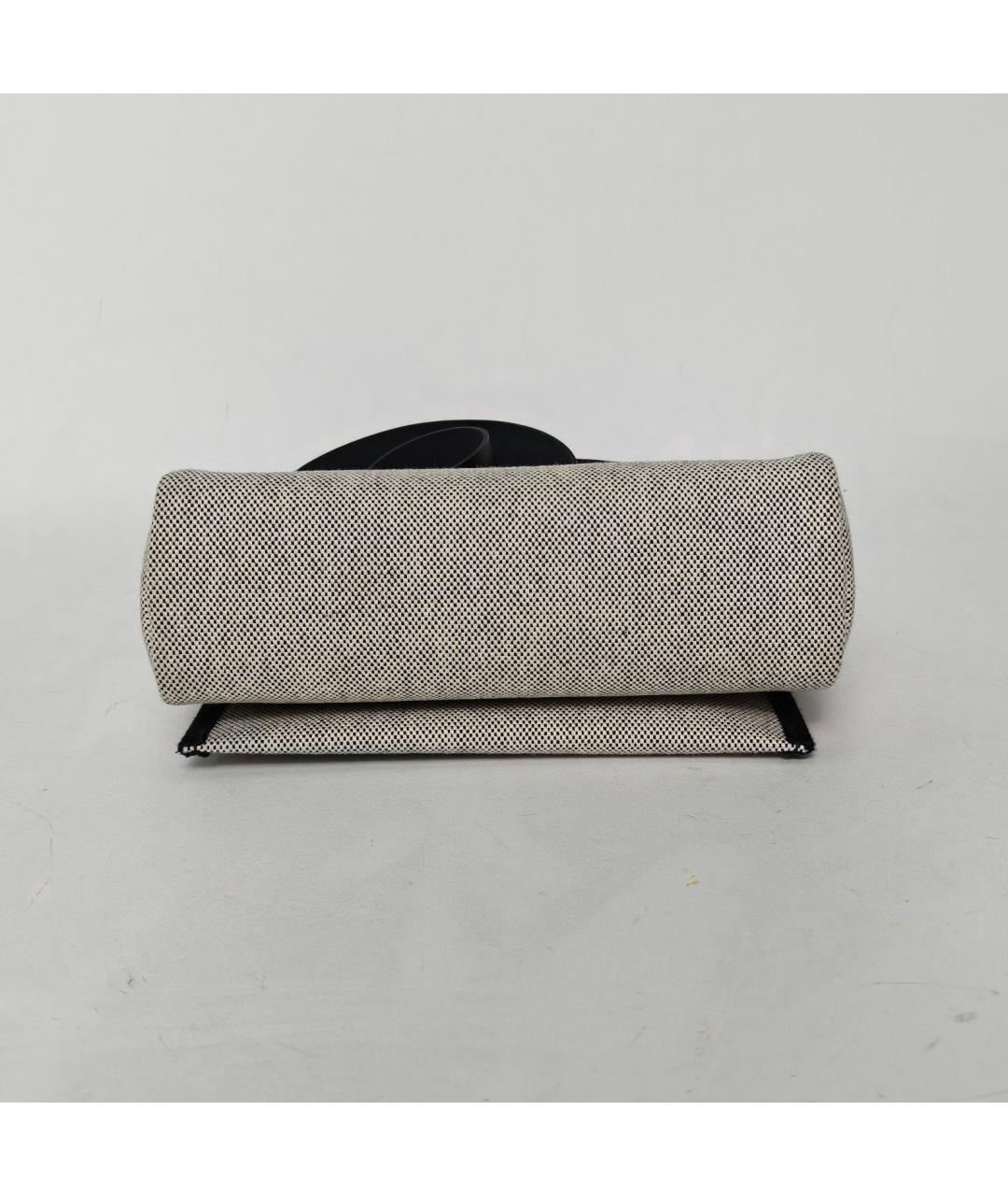 HERMES Серая тканевая сумка через плечо, фото 6