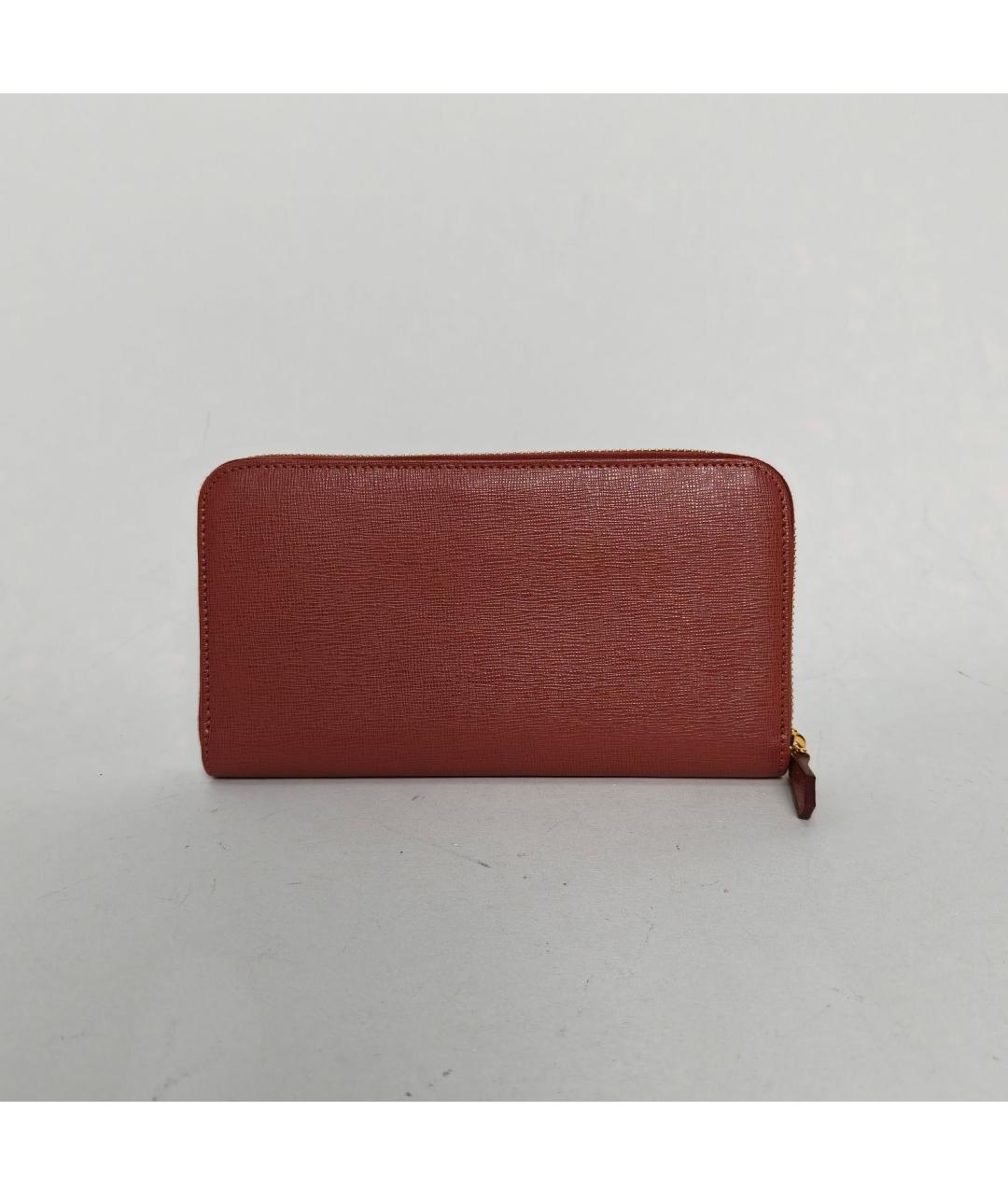 FENDI Коричневый кожаный кошелек, фото 4