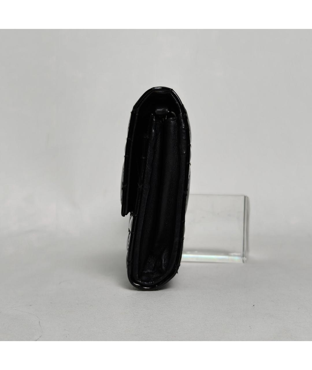 CHRISTIAN DIOR Черная сумка через плечо из лакированной кожи, фото 5