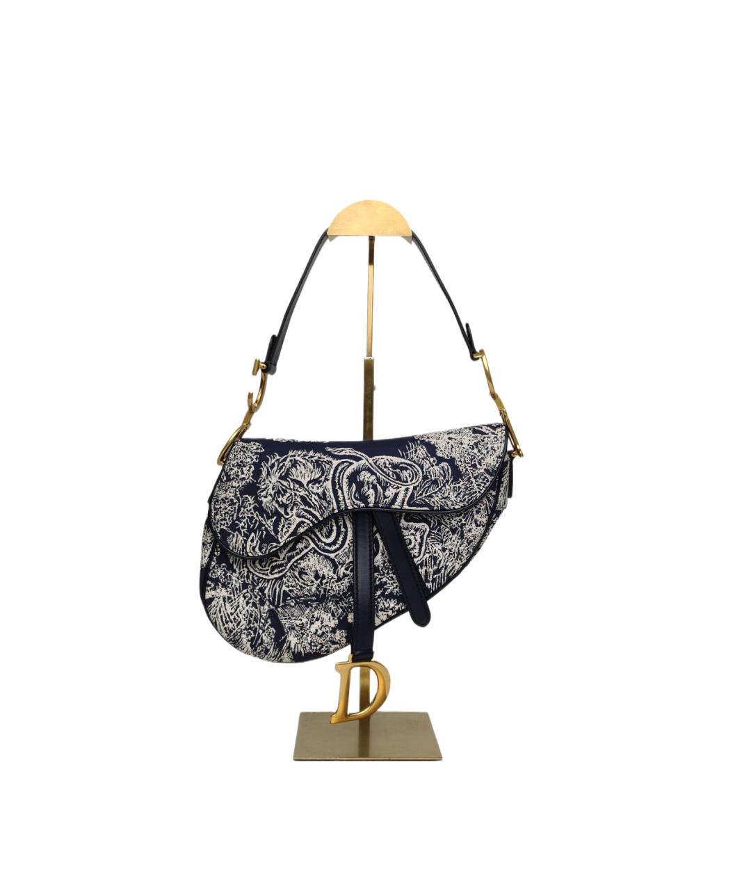 CHRISTIAN DIOR Темно-синяя сумка через плечо, фото 10