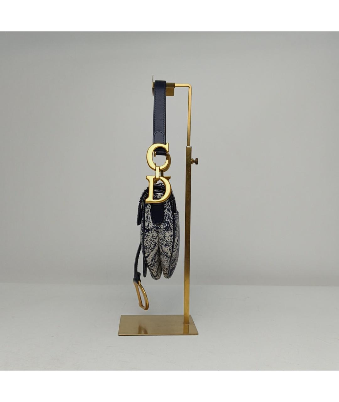 CHRISTIAN DIOR Темно-синяя сумка через плечо, фото 3