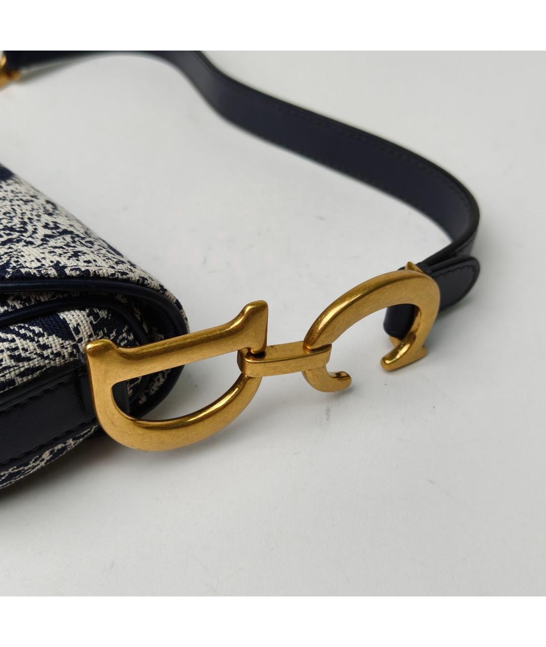 CHRISTIAN DIOR Темно-синяя сумка через плечо, фото 7