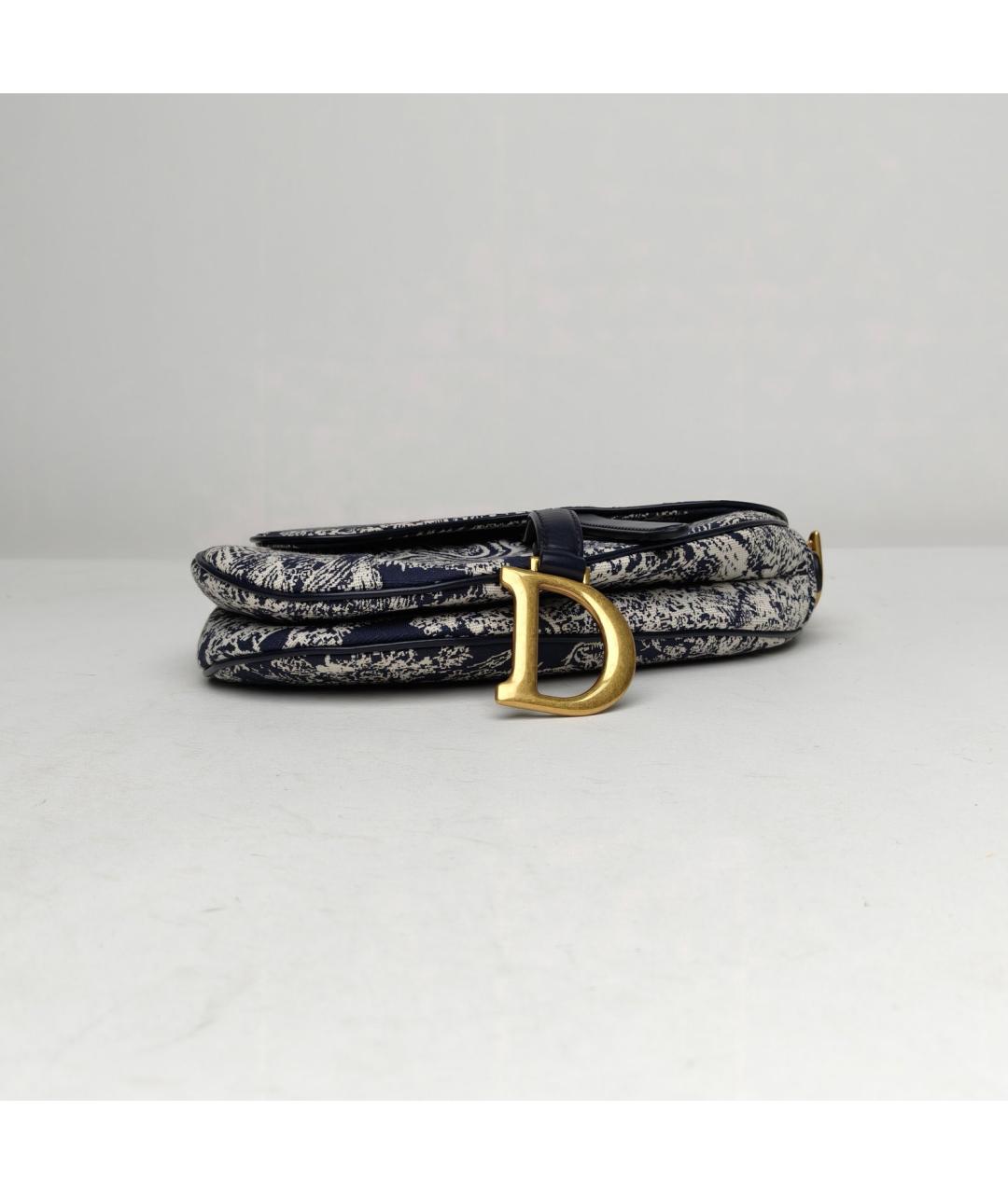 CHRISTIAN DIOR Темно-синяя сумка через плечо, фото 6