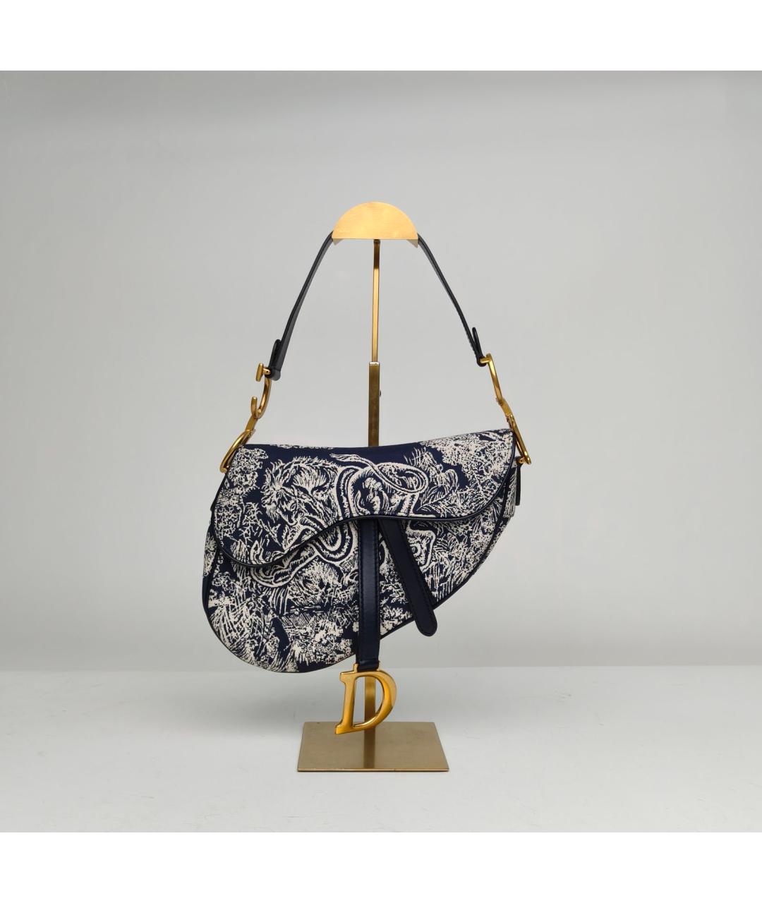 CHRISTIAN DIOR Темно-синяя сумка через плечо, фото 9