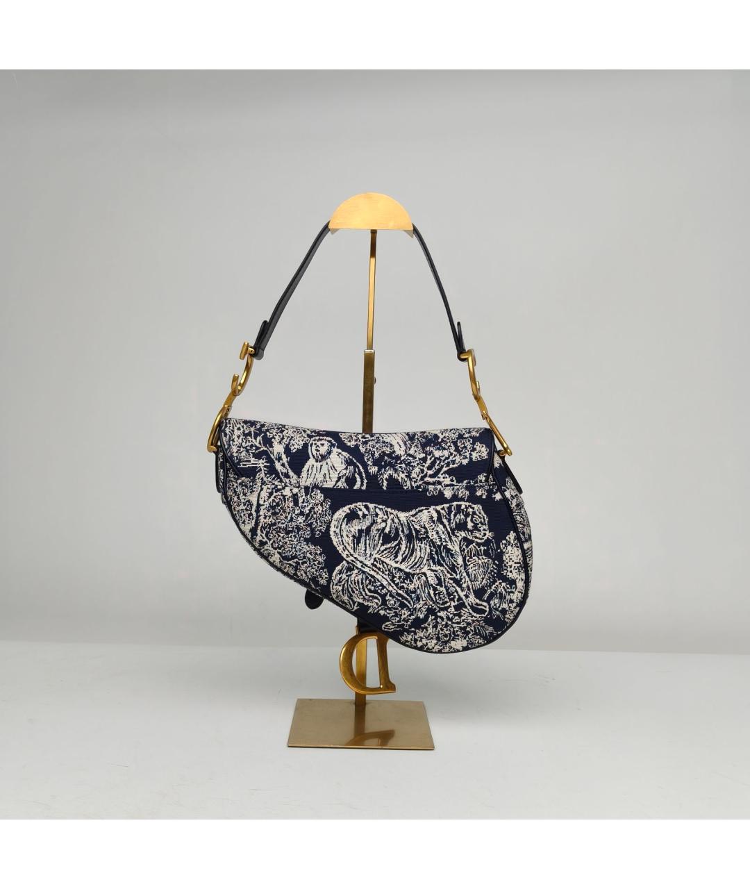 CHRISTIAN DIOR Темно-синяя сумка через плечо, фото 4