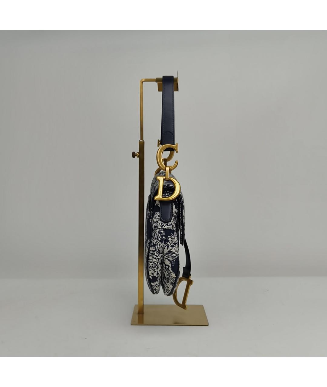 CHRISTIAN DIOR Темно-синяя сумка через плечо, фото 5