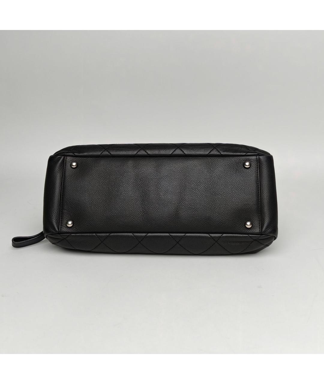 CHANEL Черная кожаная сумка через плечо, фото 6