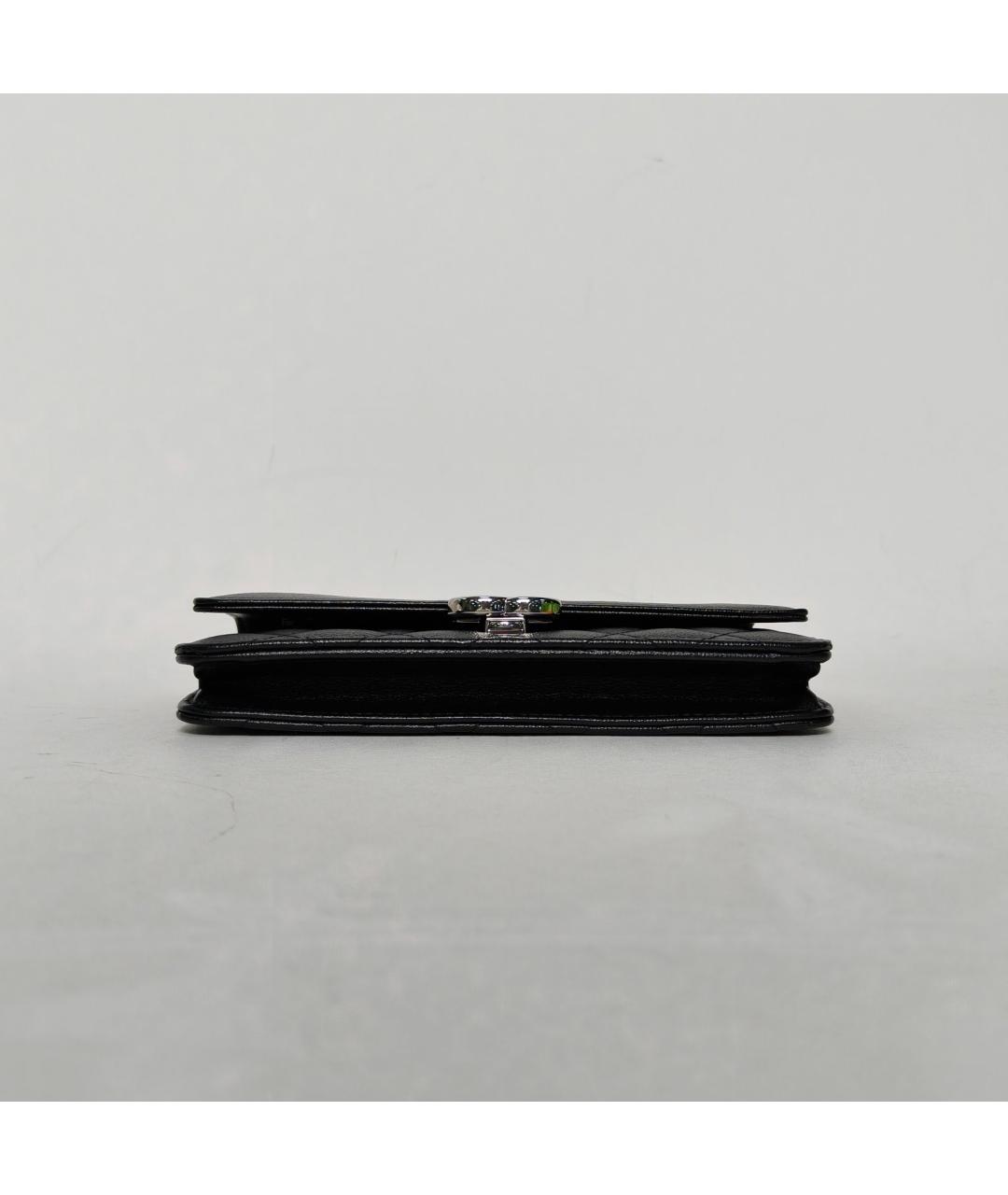 CHANEL Черная кожаная сумка через плечо, фото 6