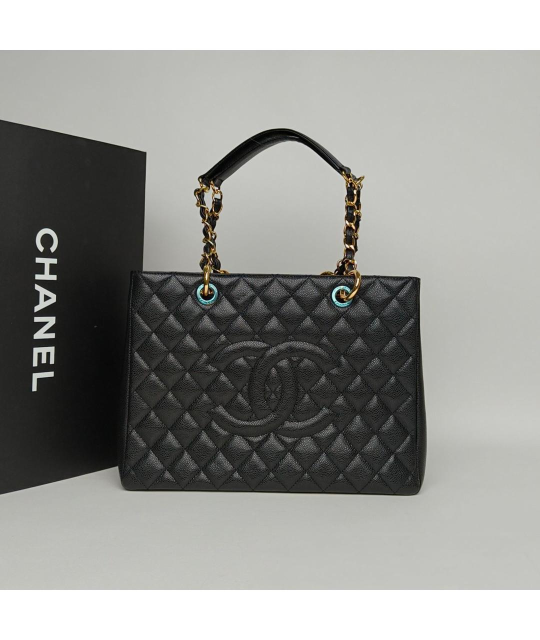 CHANEL Черная кожаная сумка через плечо, фото 9