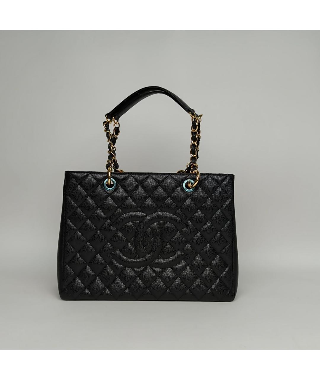 CHANEL Черная кожаная сумка через плечо, фото 2