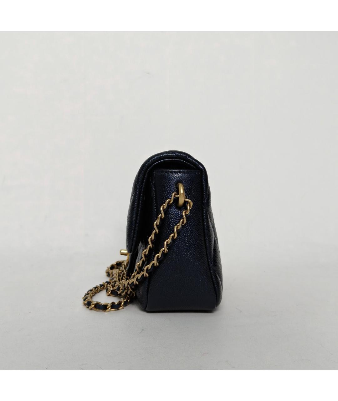 CHANEL Черная кожаная сумка через плечо, фото 5