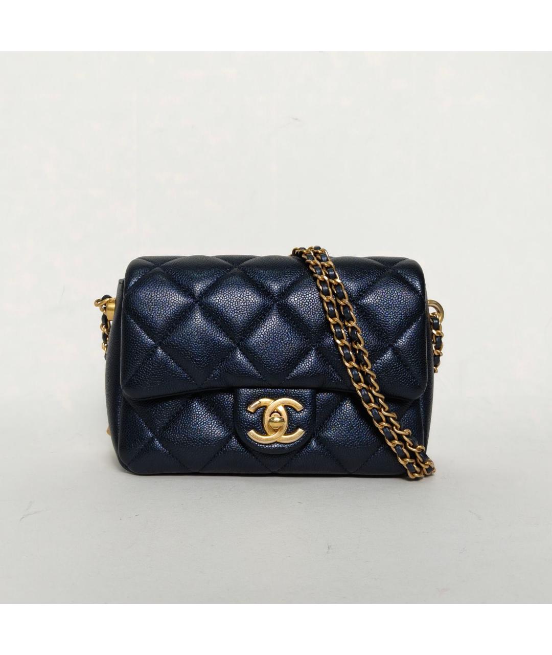 CHANEL Черная кожаная сумка через плечо, фото 2