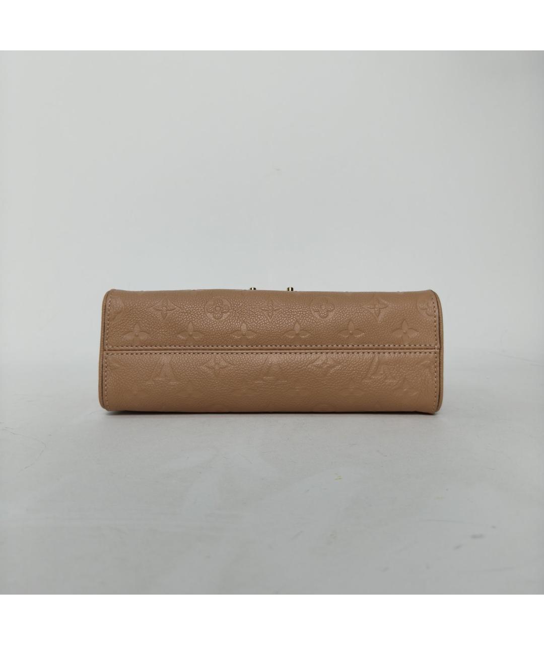 LOUIS VUITTON Коричневая кожаная сумка через плечо, фото 6