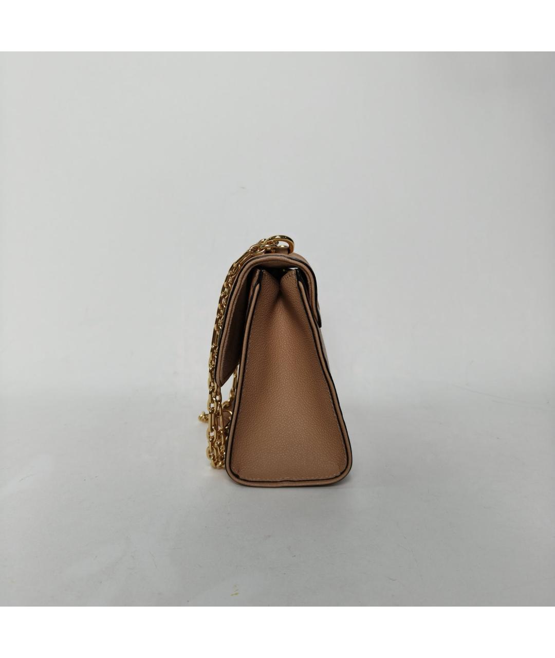 LOUIS VUITTON Коричневая кожаная сумка через плечо, фото 5