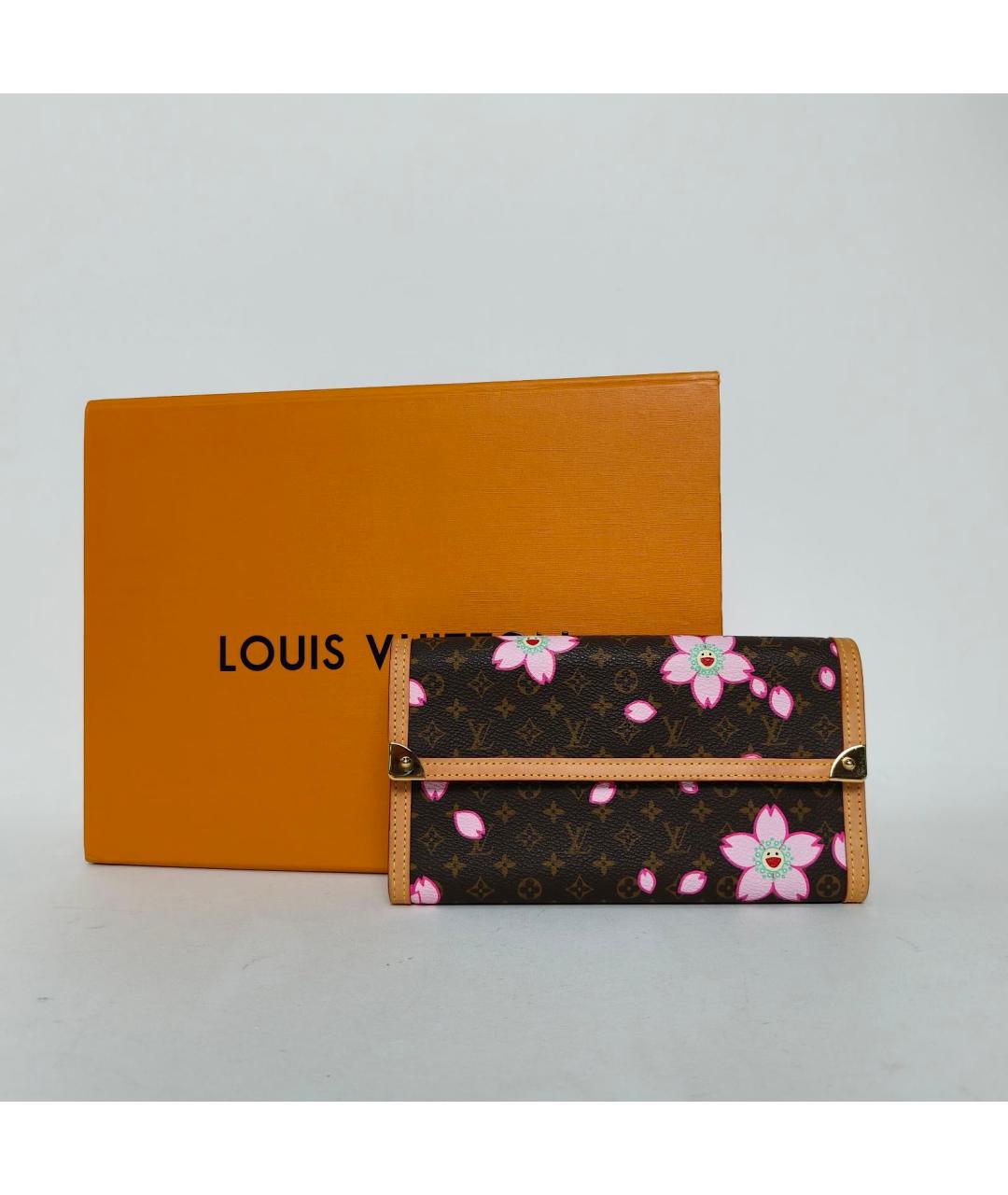 LOUIS VUITTON Коричневый кошелек, фото 8