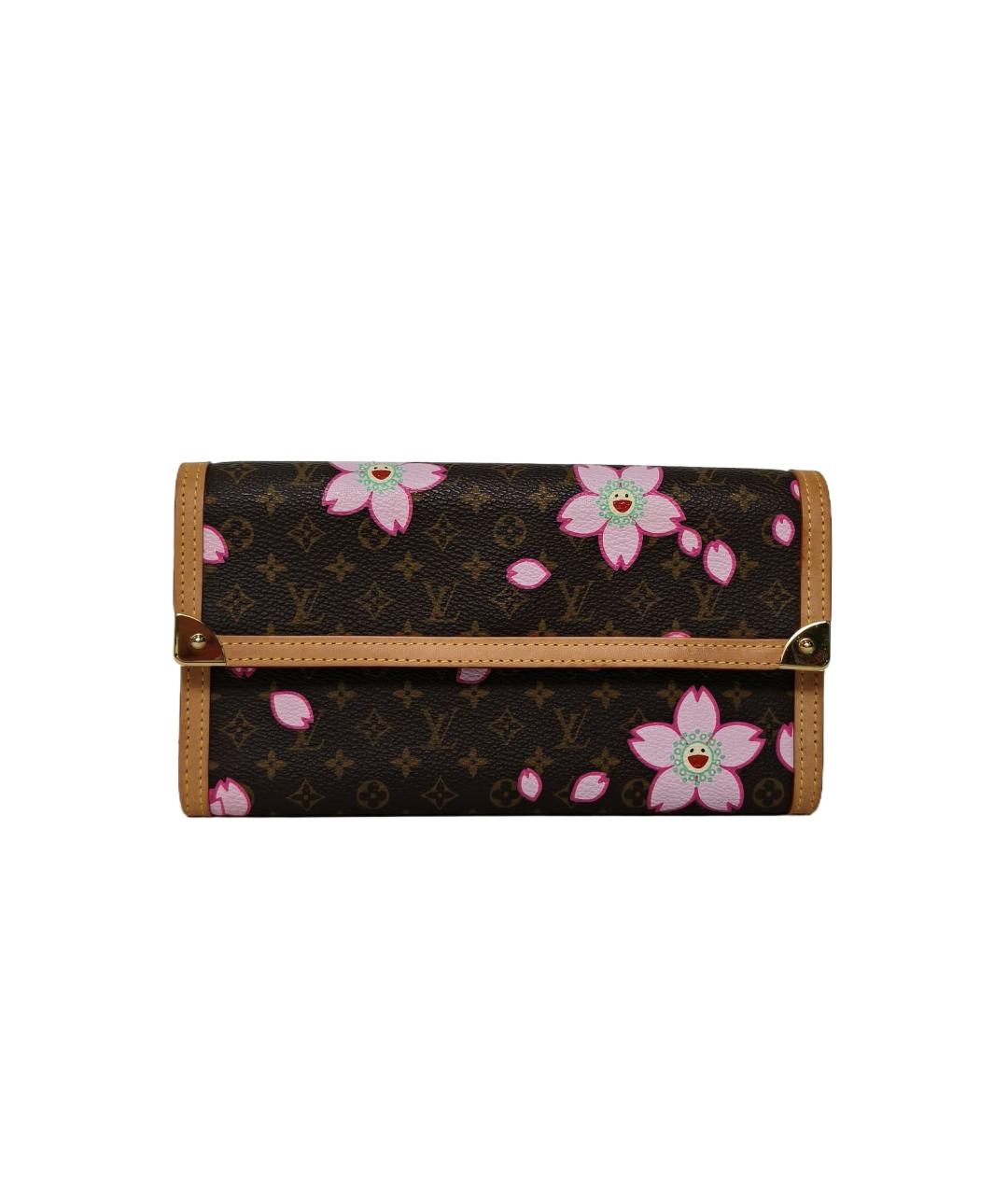 LOUIS VUITTON Коричневый кошелек, фото 1