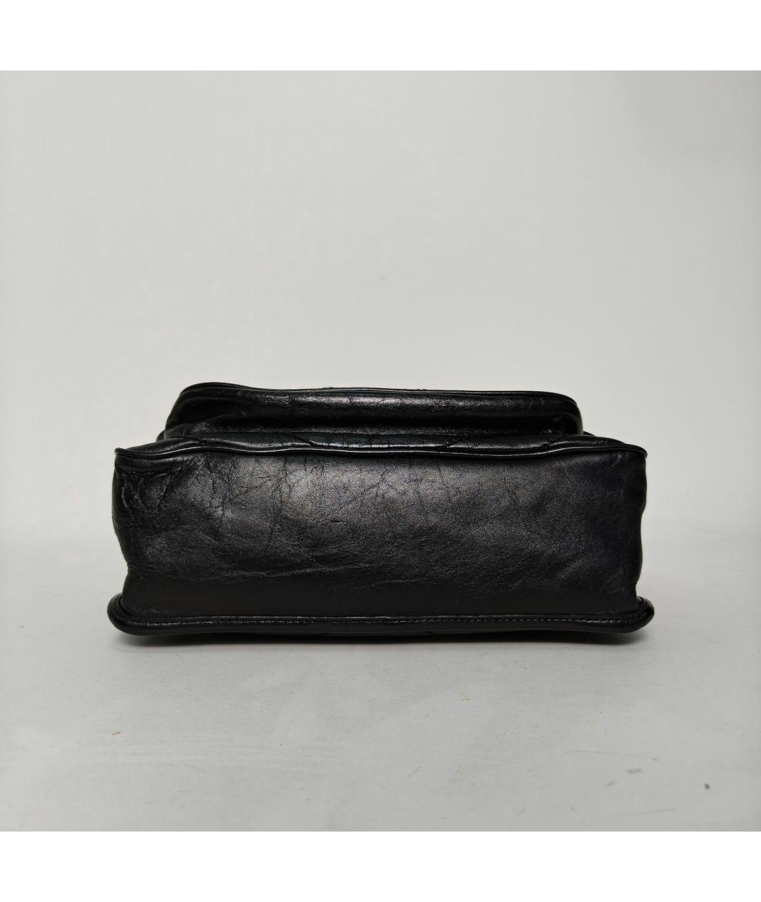 SAINT LAURENT Черная кожаная сумка через плечо, фото 6