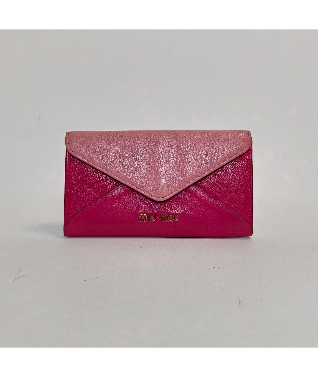 MIU MIU Красный кожаный кошелек, фото 9