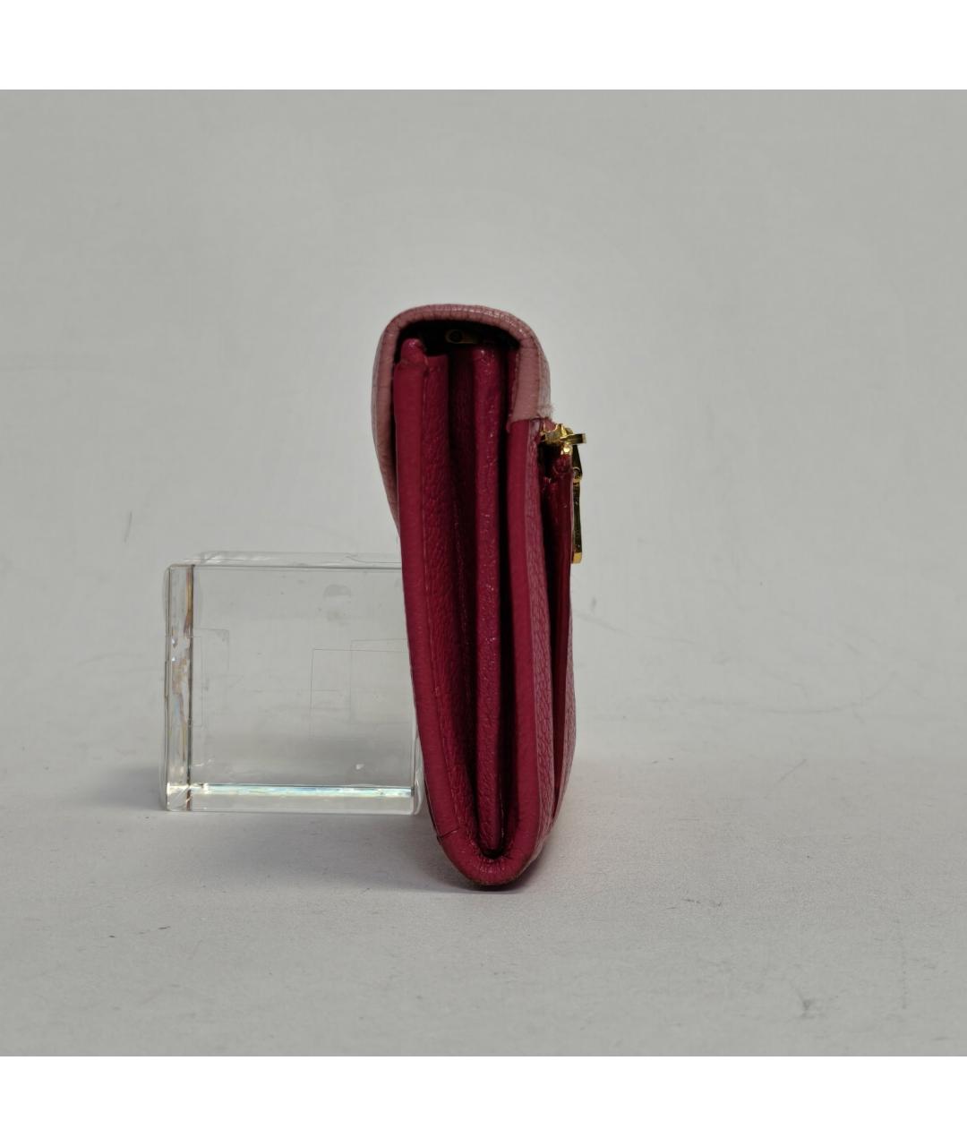 MIU MIU Красный кожаный кошелек, фото 5