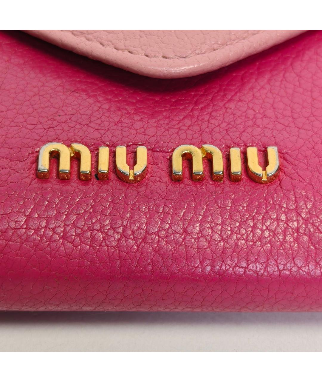 MIU MIU Красный кожаный кошелек, фото 7