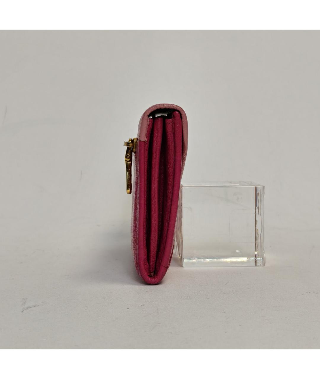 MIU MIU Красный кожаный кошелек, фото 3