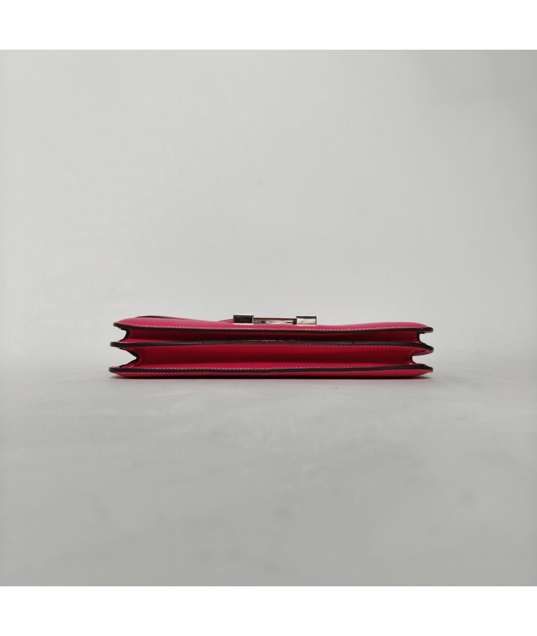 HERMES Розовая кожаная сумка через плечо, фото 6