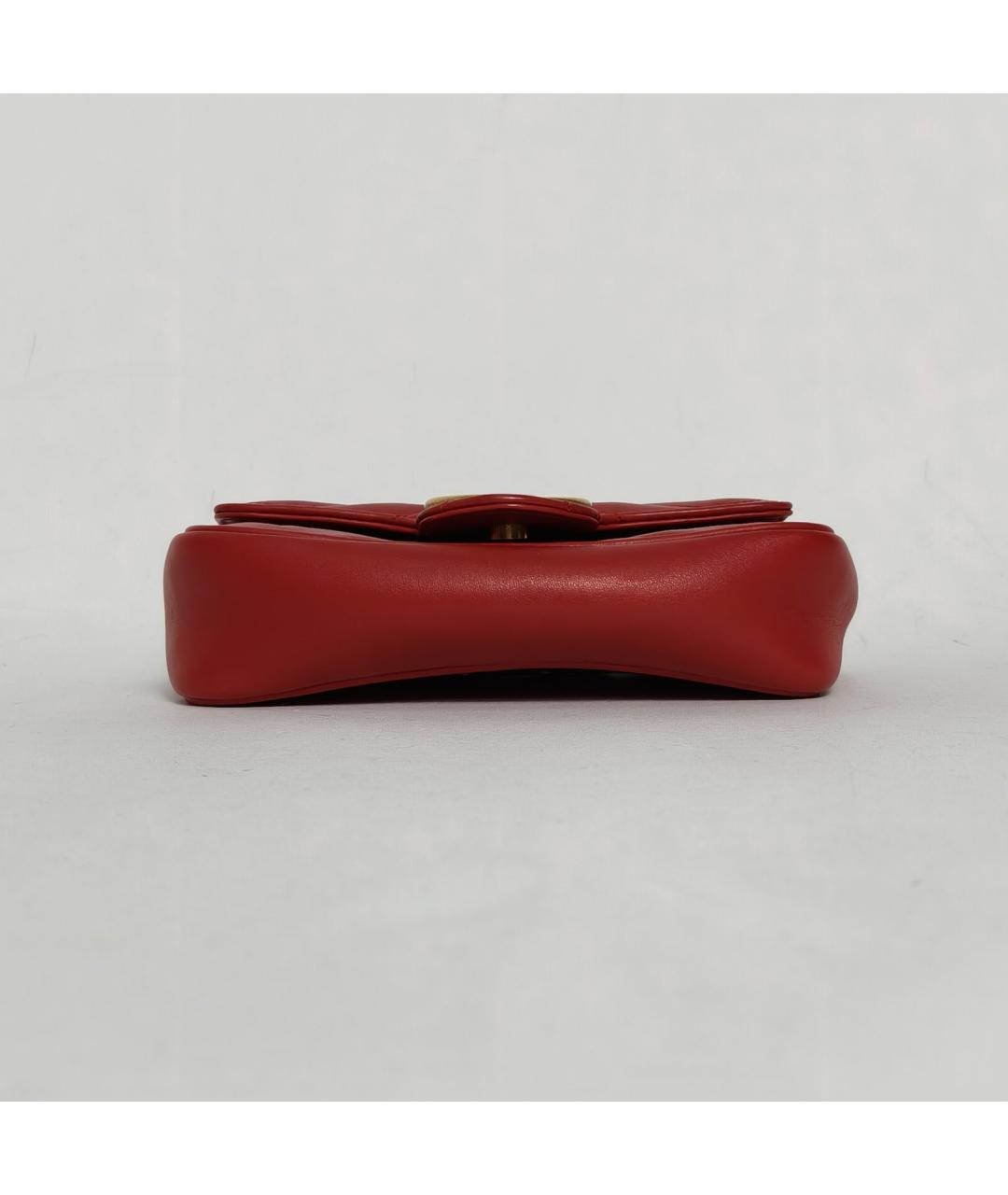 GUCCI Красная кожаная сумка через плечо, фото 6