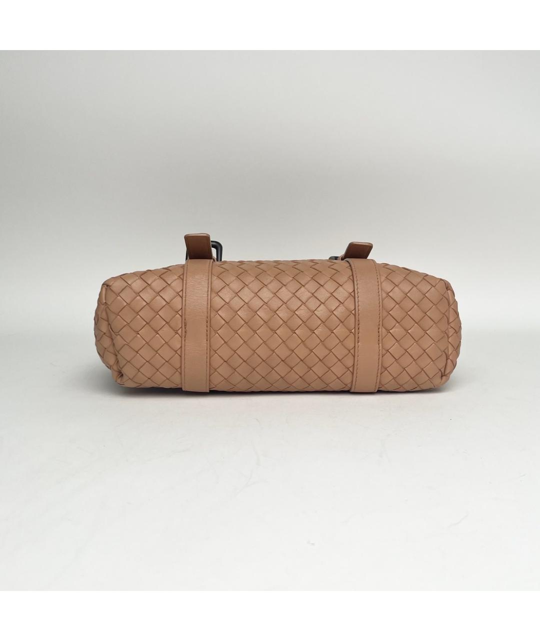 BOTTEGA VENETA Бежевая кожаная сумка через плечо, фото 6