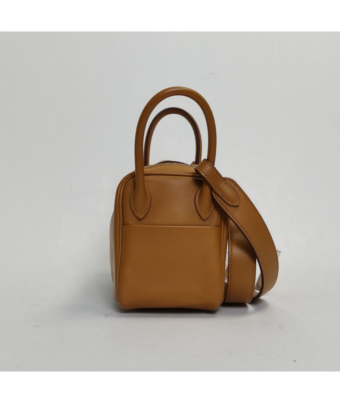 HERMES Коричневая кожаная сумка через плечо, фото 3