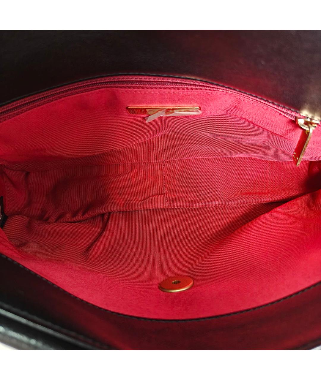 CHANEL Черная кожаная сумка через плечо, фото 8