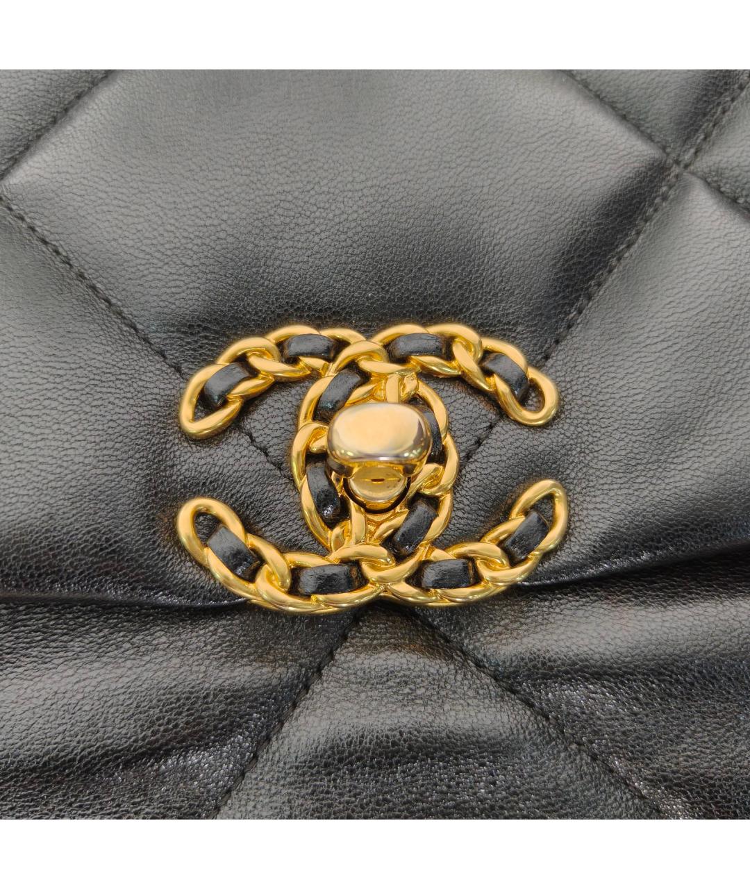 CHANEL Черная кожаная сумка через плечо, фото 7