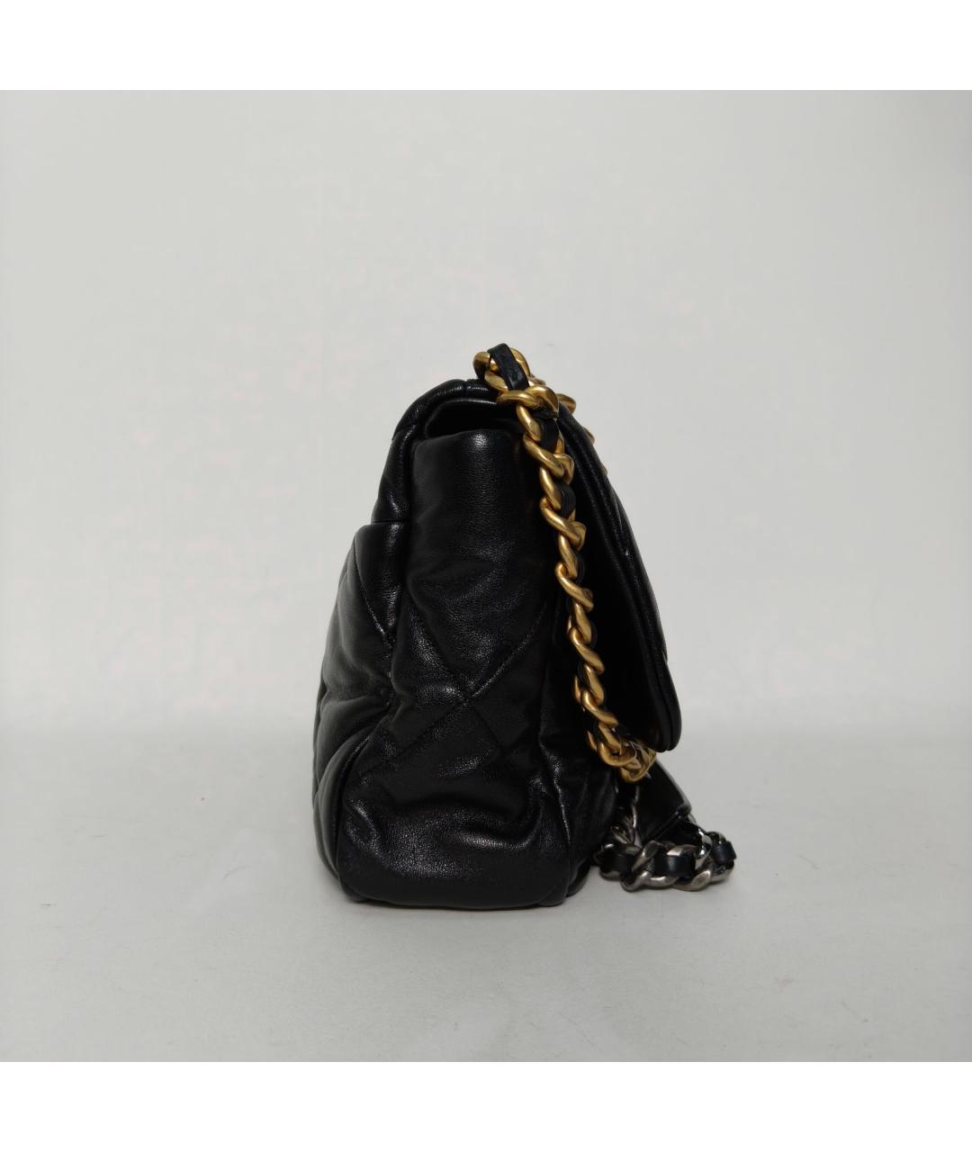 CHANEL Черная кожаная сумка через плечо, фото 3