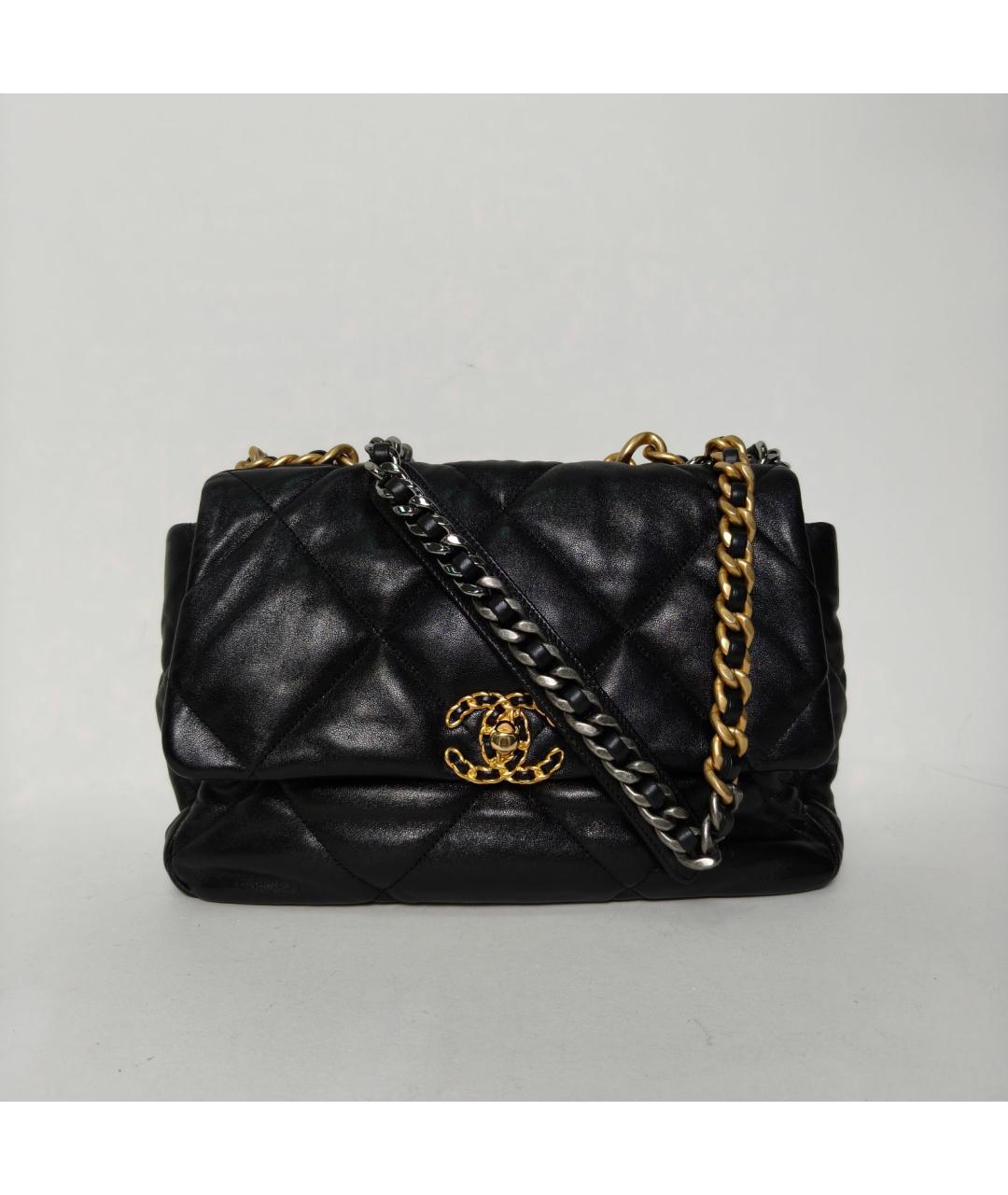CHANEL Черная кожаная сумка через плечо, фото 9