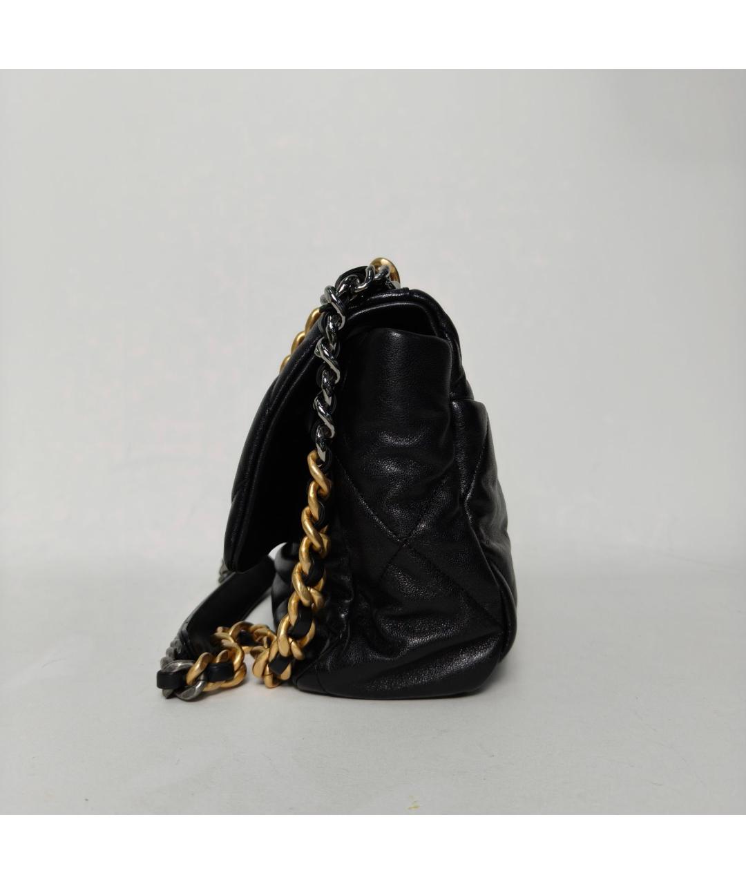 CHANEL Черная кожаная сумка через плечо, фото 5