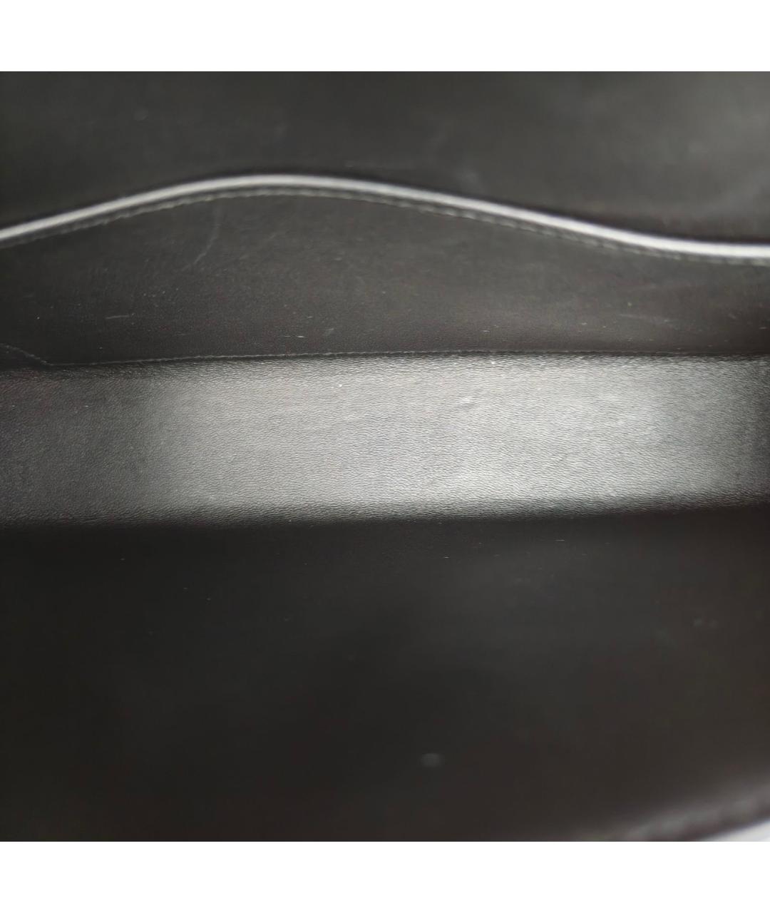 HERMES Черная кожаная сумка через плечо, фото 8