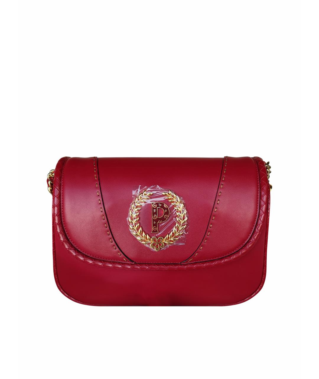 POLLINI Бордовая сумка через плечо из искусственной кожи, фото 1