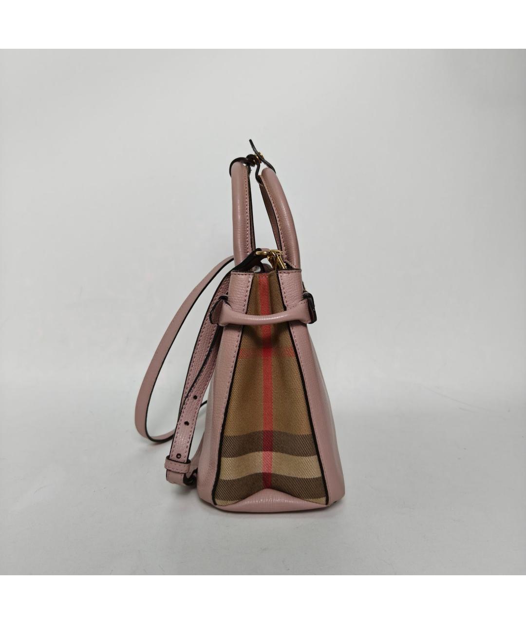 BURBERRY Розовая кожаная сумка через плечо, фото 5