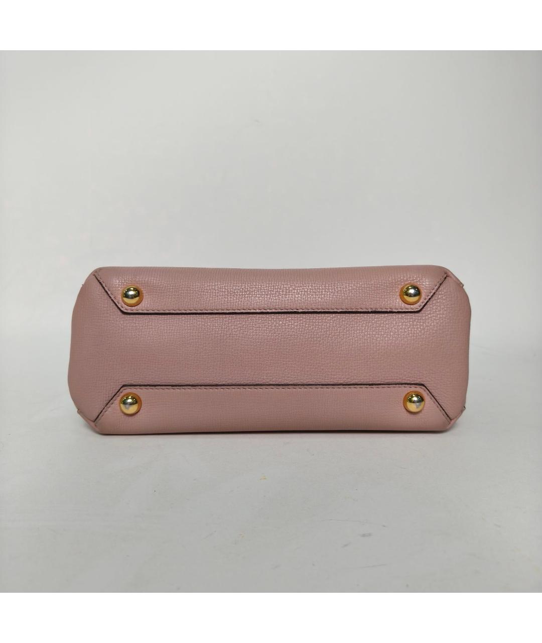 BURBERRY Розовая кожаная сумка через плечо, фото 6