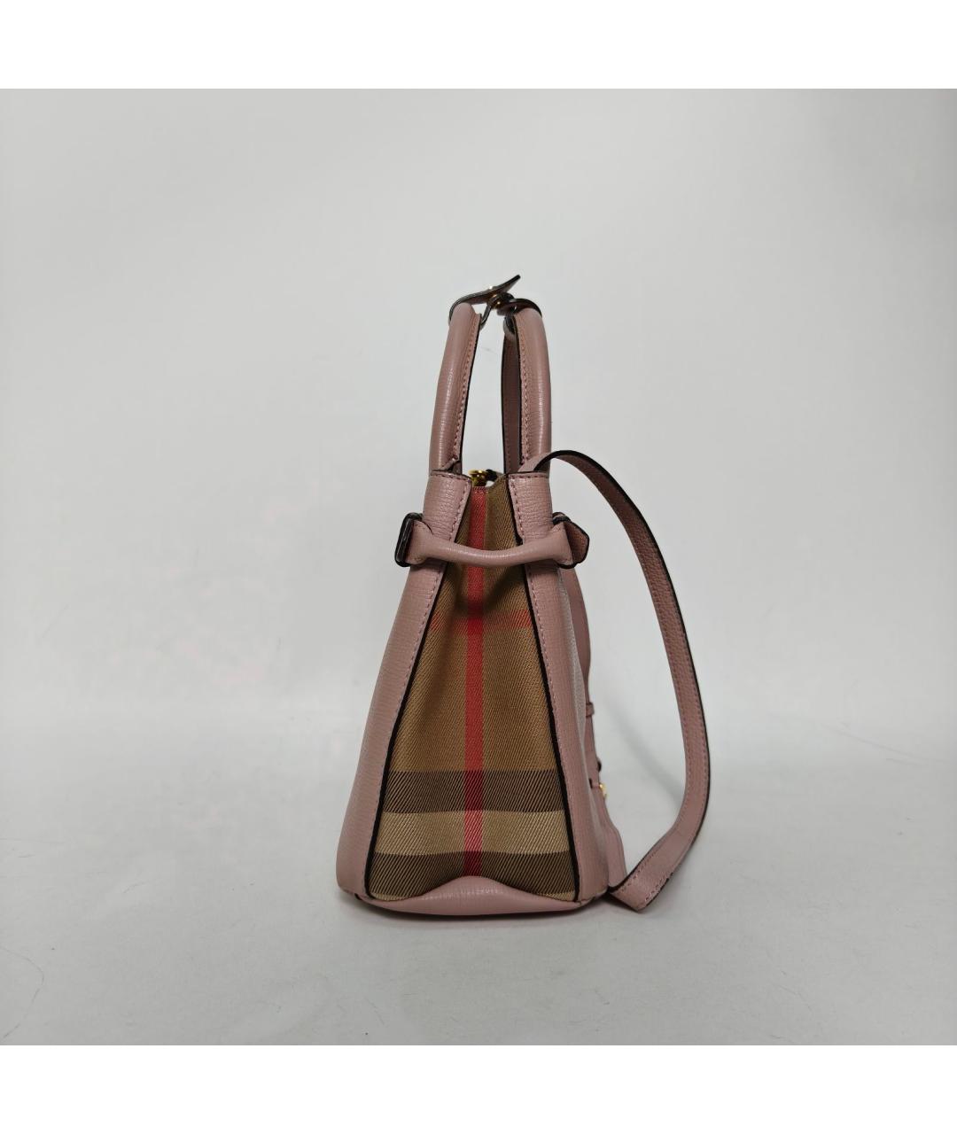 BURBERRY Розовая кожаная сумка через плечо, фото 3