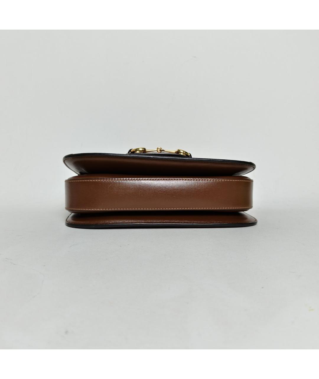 GUCCI Коричневая тканевая сумка через плечо, фото 6