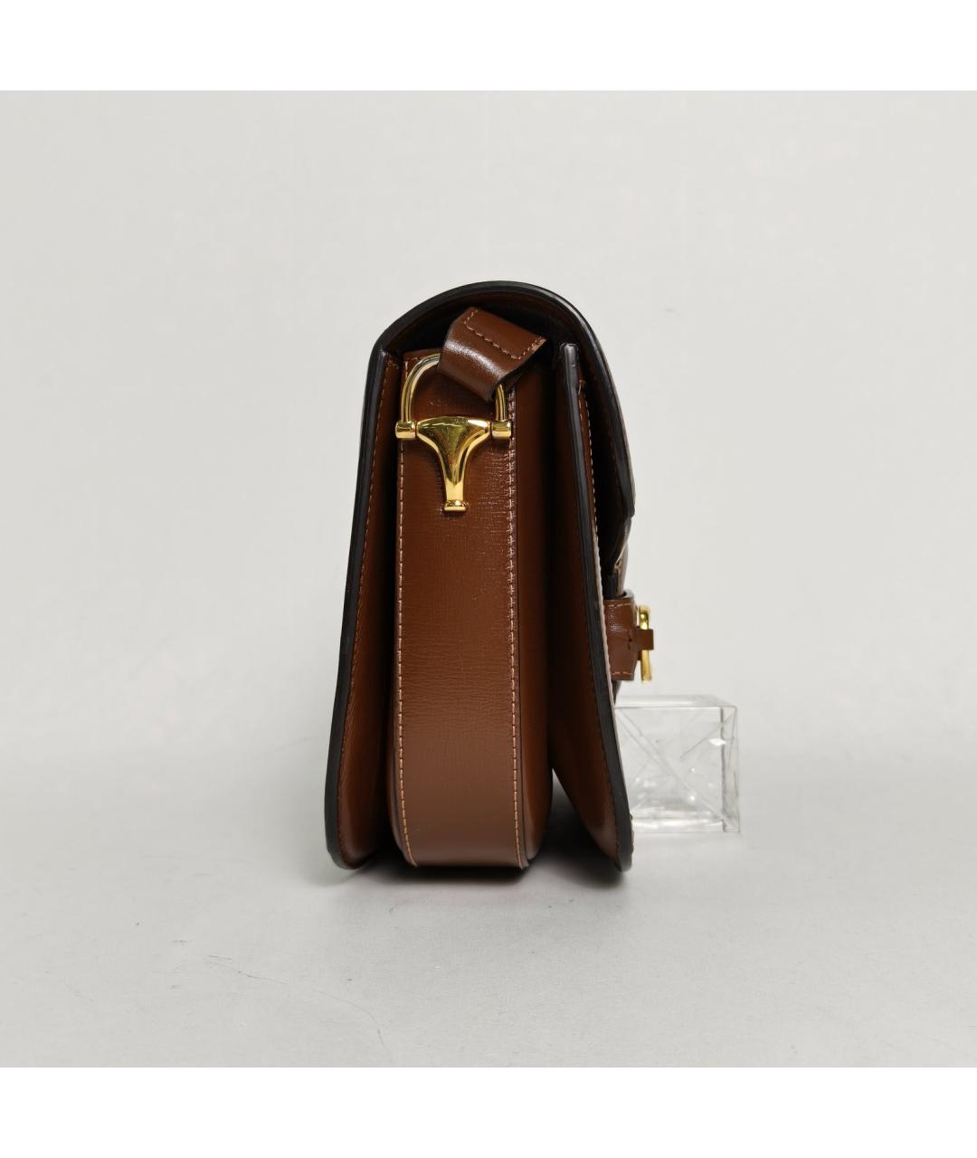 GUCCI Коричневая тканевая сумка через плечо, фото 5